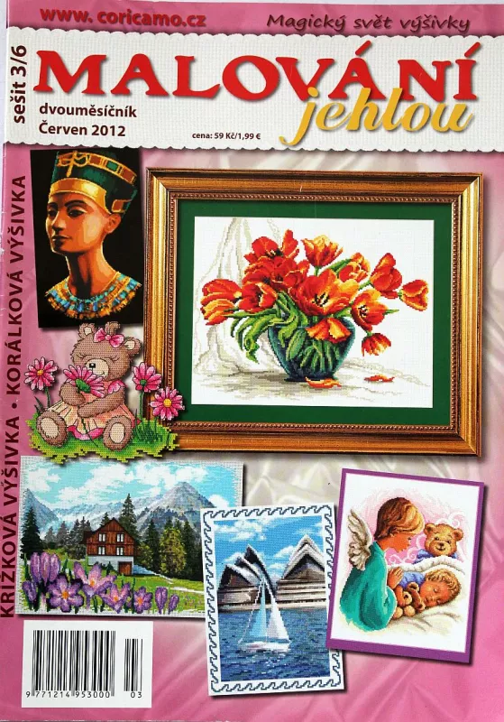 Malování jehlou 6/2012 -CZ- časopis pro křížkovou výšivku