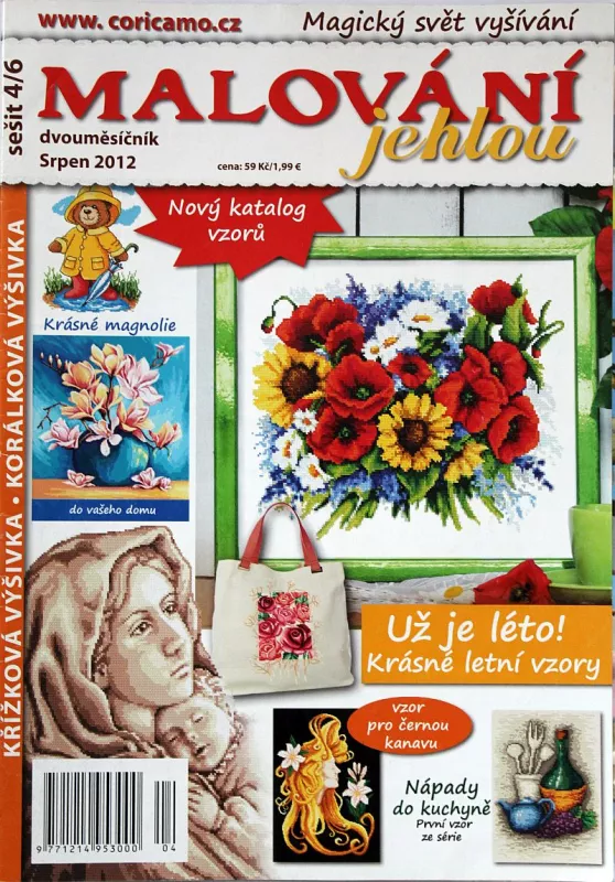 Malování jehlou 8/2012 -CZ- časopis pro křížkovou výšivku