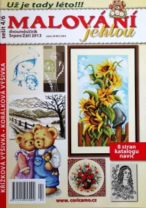 Malování jehlou 8,9/2013 -CZ- časopis pro křížkovou výšivku