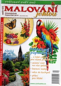 Malování jehlou 8,9/2014 -CZ- časopis pro křížkovou výšivku