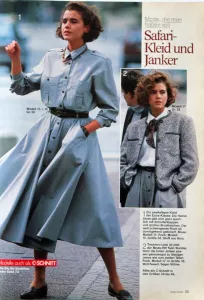 Neue Mode 11/1987 -N- ukázka z časopisu 2