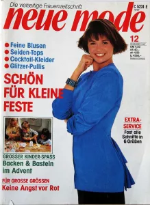 Neue Mode 12/1987 -N- časopis se střihy