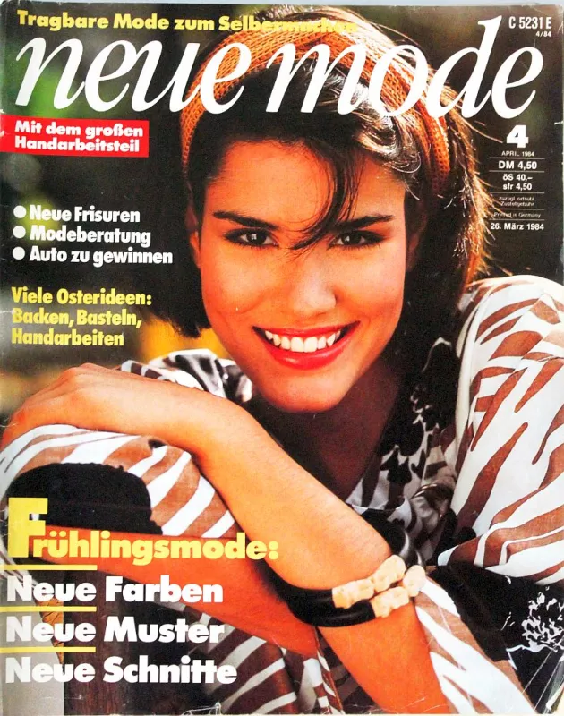 Neue Mode 4/1984 -N- časopis se střihy