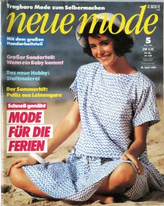 Neue Mode 5/1984 -N- časopis se střihy