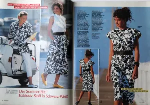 Neue Mode 5/1987 -N- časopis se střihy Neue Mode 5/1987 -N- ukázka z časopisu