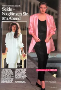 Neue Mode 5/1987 -N- časopis se střihy Neue Mode 5/1987 -N- ukázka z časopisu 2