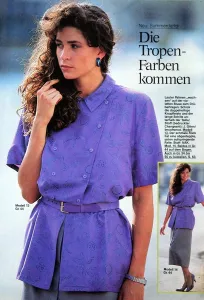 Neue Mode 5/1987 -N- časopis se střihy Neue Mode 5/1987 -N- ukázka z časopisu