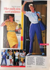 Neue Mode 7/1987 -N- ukázka z časopisu 3