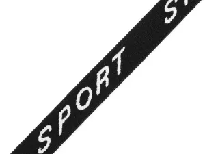 Pruženka měkká šíře 15 mm "Sport" - černá