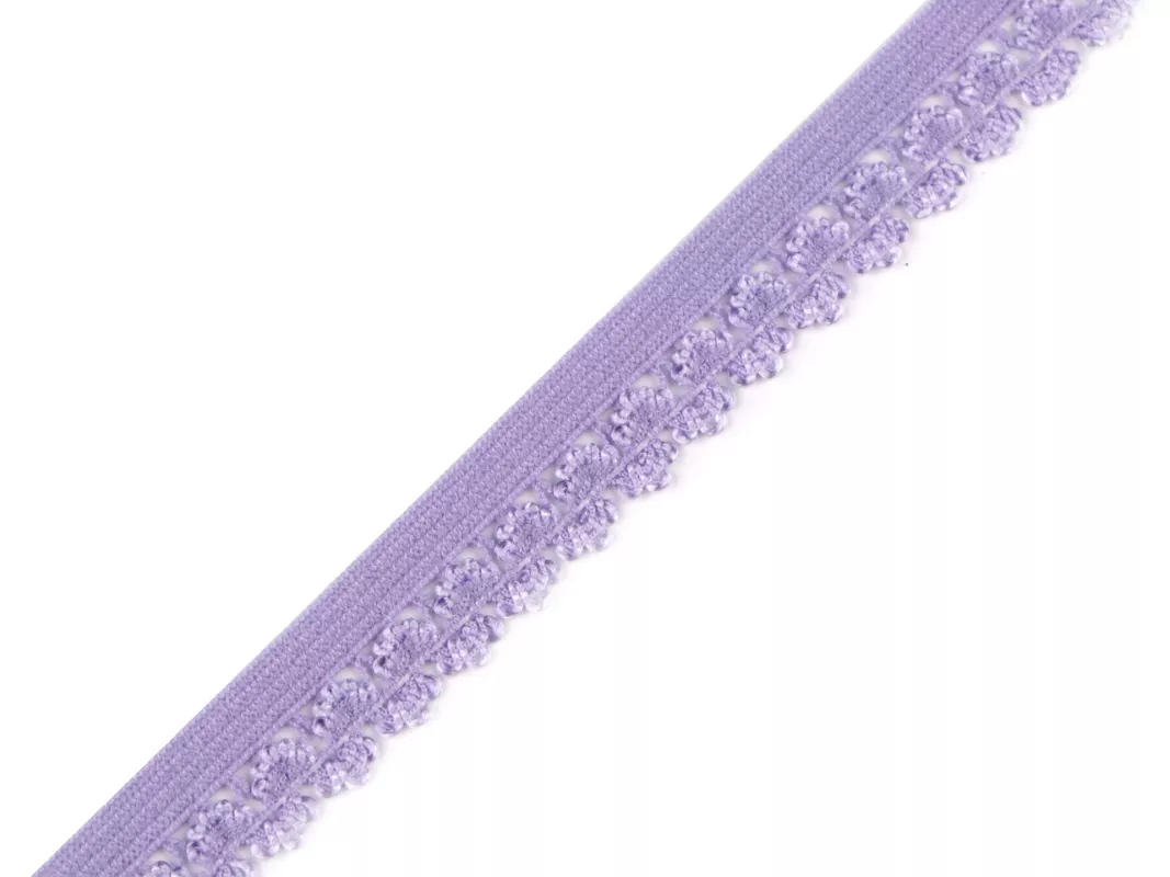Pruženka ozdobná šíře 13 mm - levandulová