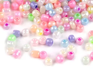 Rokajl 5/0 - 4,5 mm perleťový, neprůhledný - mix