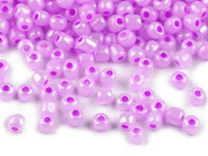 Rokajl 5/0 - 4,5 mm perleťový, neprůhledný - fialková lila