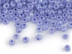 Rokajl 5/0 - 4,5 mm perleťový, neprůhledný - modrofialkový