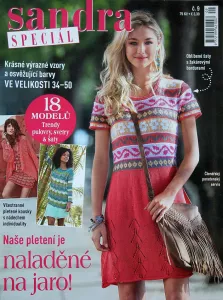 Sandra Speciál: Pletení na jaro č. 9 -CZ-  Výrazné vzory, osvěžující barvy