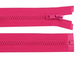Zip kostěný No 5 délka 70 cm bundový - malinová