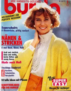 Burda 1/1991 -N- časopis se střihy