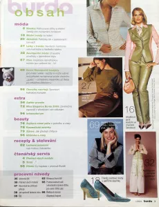 Burda 1/2004 v češtině Burda 1/2004 -CZ- ukázka z časopisu