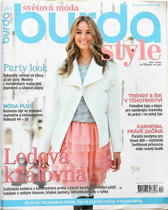 Burda 1/2015 -CZ- časopis se střihy