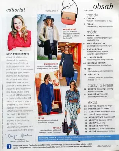 Burda 1/2016 -CZ- časopis se střihy Burda 1/2016 -CZ- obsah časopisu