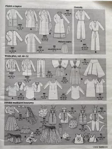 Burda 1/2016 -CZ- časopis se střihy Burda 1/2016 -CZ- přehled modelů 2