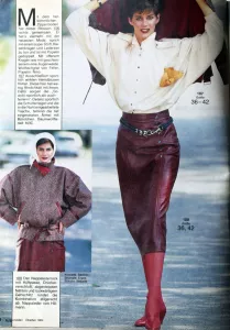 Burda 10/1984 RETRO -N- časopis se střihy Burda 10/1984 -N- ukázka z časopisu 1