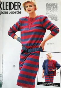 Burda 10/1984 RETRO -N- časopis se střihy Burda 10/1984 -N- ukázka z časopisu 4