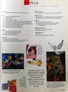 Burda 12/1995 -CZ- obsah časopisu