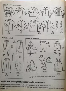 Burda 12/1995 -CZ- přehled střihů 2