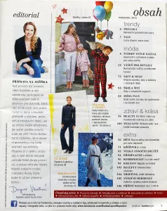 Burda 12/2015 -CZ- časopis se střihy Burda 12/2015 -CZ- obsah časopisu