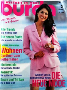 Burda 2/1995 -N- časopis se střihy v němčině