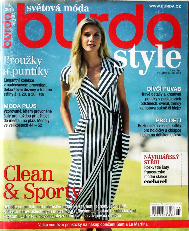 Burda 4/2015 -CZ- časopis se střihy