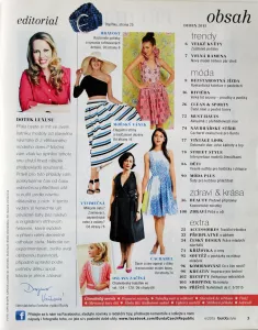 Burda 4/2015 -CZ- obsah časopisu