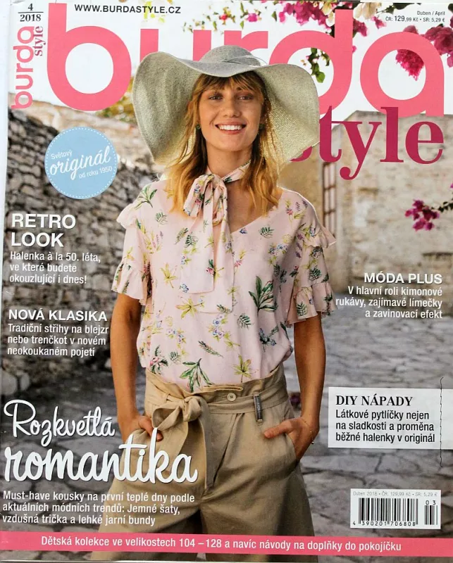 Burda 4/2018 -CZ- časopis se střihy