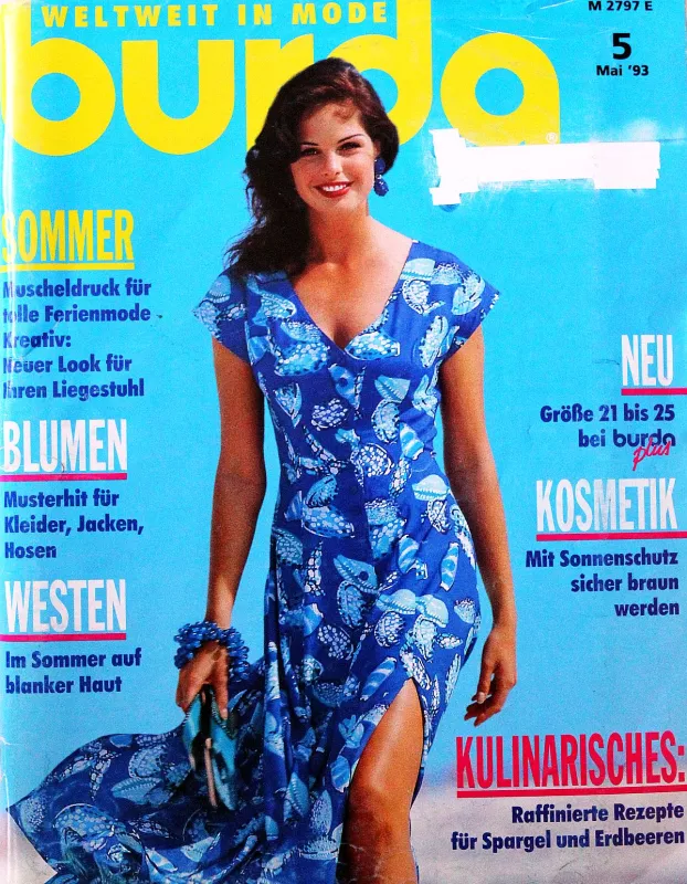 Burda 5/1993 -N- časopis se střihy