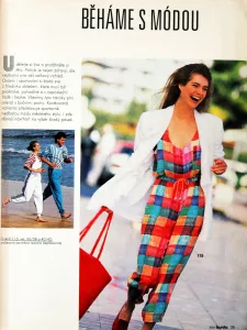 Burda 6/1991 -CZ- časopis se střihy Burda 6/1991 -CZ- ukázka z časopisu 3