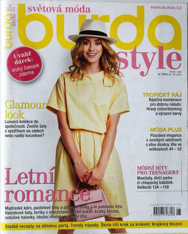 Burda 6/2015 -CZ- časopis se střihy