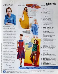 Burda 7/2015-CZ- časopis se střihy Burda 7/2015 -CZ- obsah časopisu