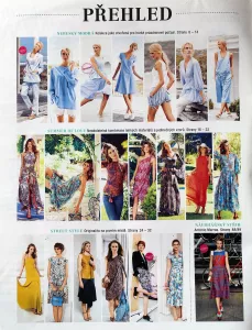 Burda 7/2015-CZ- časopis se střihy Burda 7/2015 -CZ- přehled modelů 1