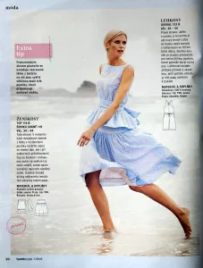 Burda 7/2015-CZ- časopis se střihy Burda 7/2015 -CZ- ukázka z časopisu 1