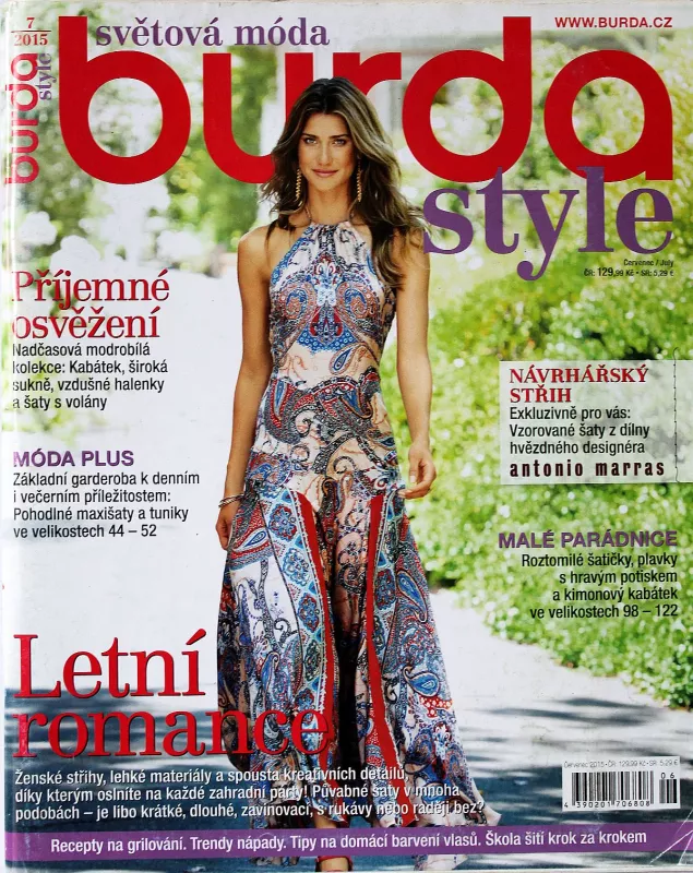 Burda 7/2015 -CZ- časopis se střihy