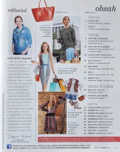 Burda 8/2015 -CZ- obsah časopisu
