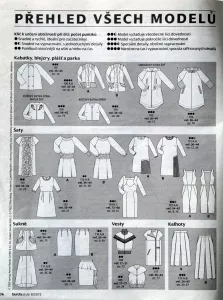 Burda 8/2015 -CZ- přehled střihů 1