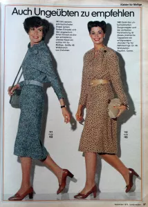 Burda 9/1979 RETRO -SH- časopis se střihy Burda 9/1979 -SH- ukázka modelů 3