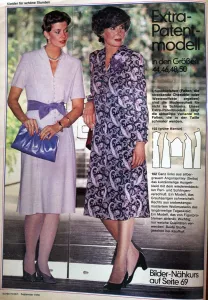 Burda 9/1979 RETRO -SH- časopis se střihy Burda 9/1979 -SH- ukázka modelů 4
