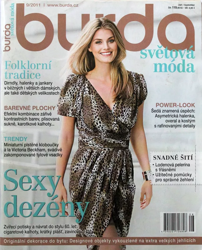 Burda 9/2011 -CZ- časopis se střihy