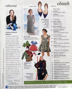 Burda 9/2015 -CZ- časopis se střihy Burda 9/2015 -CZ- obsah časopisu