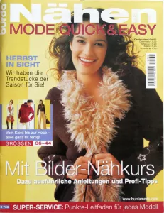 Burda Nähen MODE QUICK & EASY -N- časopis se střihy
