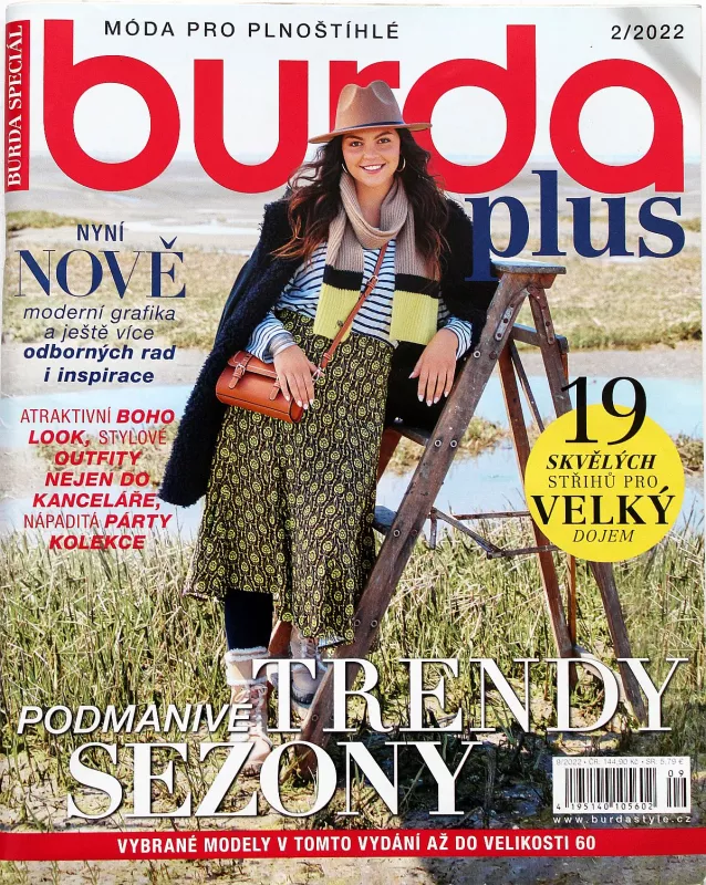 Burda PLUS 2/2022 -CZ- časopis se střihy 