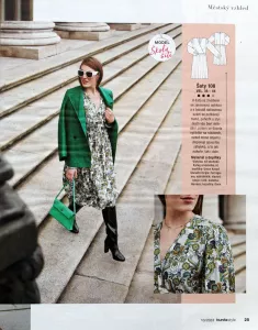 Burda style 10/2023 -CZ- časopis se střihy Burda 10/2023 -CZ- ukázka z časopisu 2