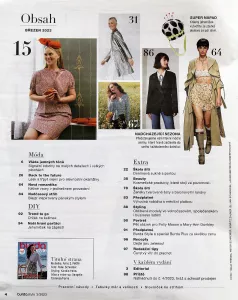 Burda style 3/2023 -CZ- časopis se střihy Burda 3/2023 -CZ- obsah časopisu